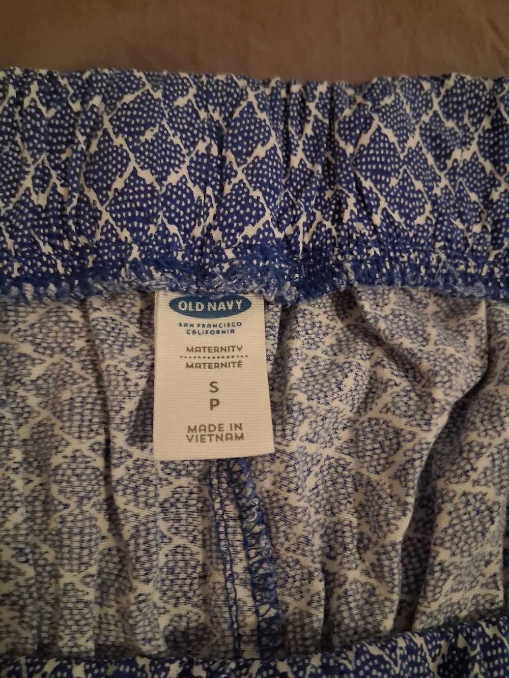 Old Navy Blue Pattern Drawstring Joggers - Picture 6 of 9